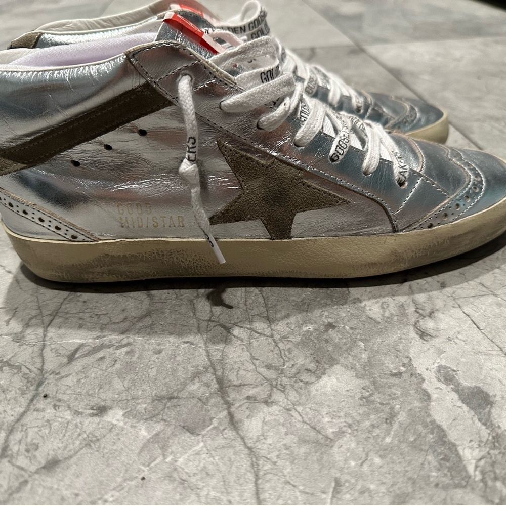 Women's Mid Star Mid Top Sneakers Star Size 39/8.5 - Picture 2 of 7
